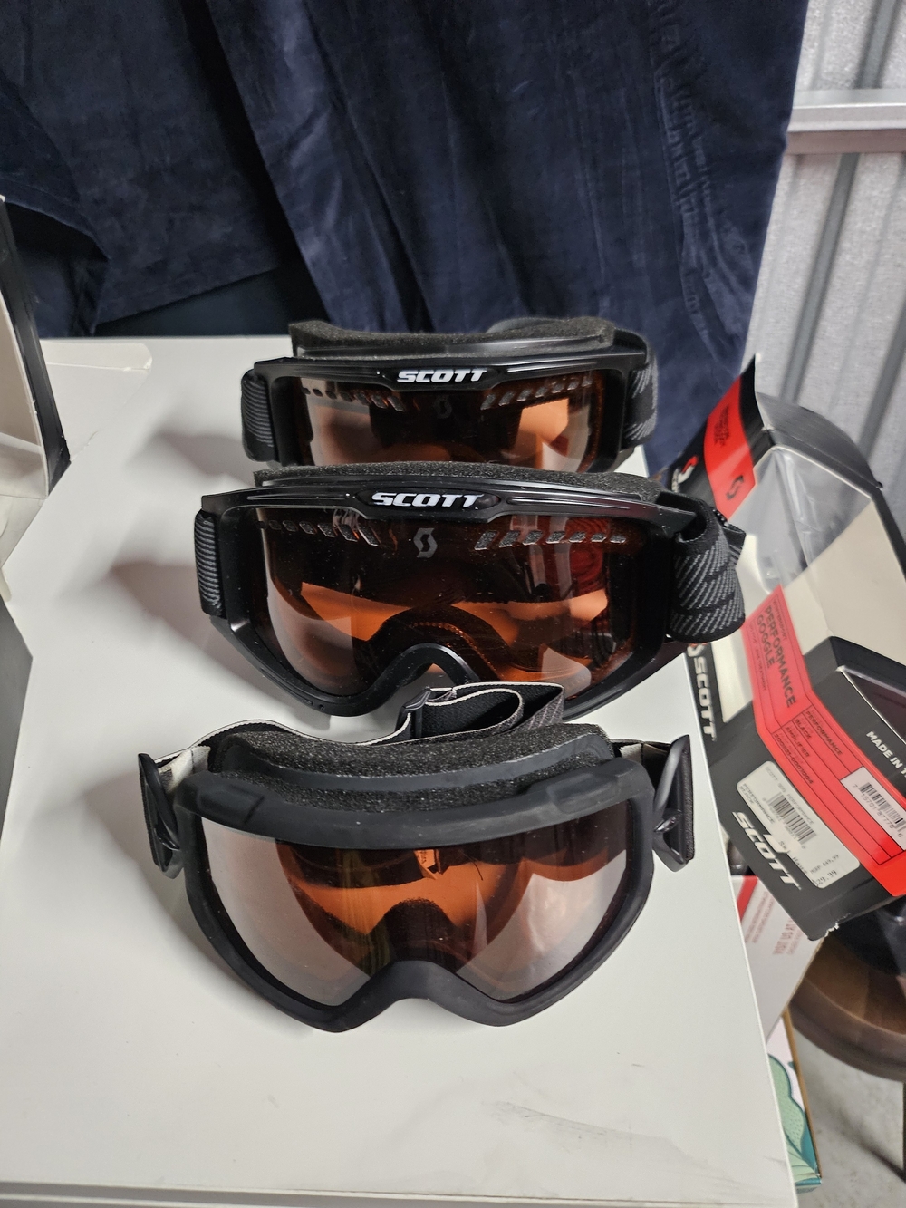 Scott Women's Black Snow Goggles with Amber Lenses